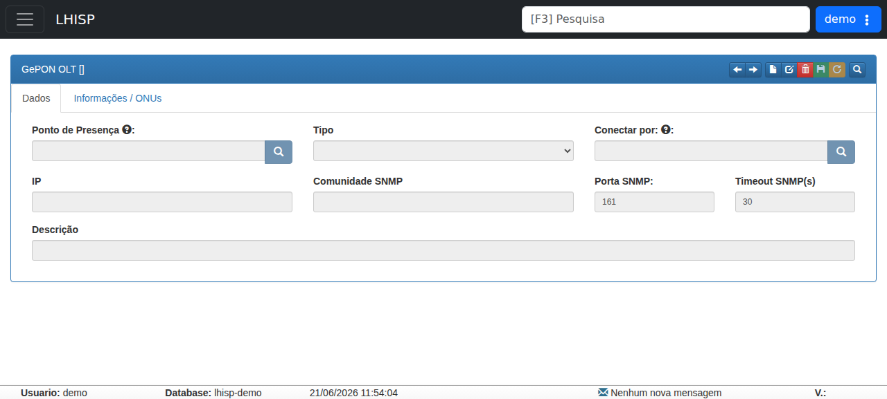 OLT V-Solutions no demo