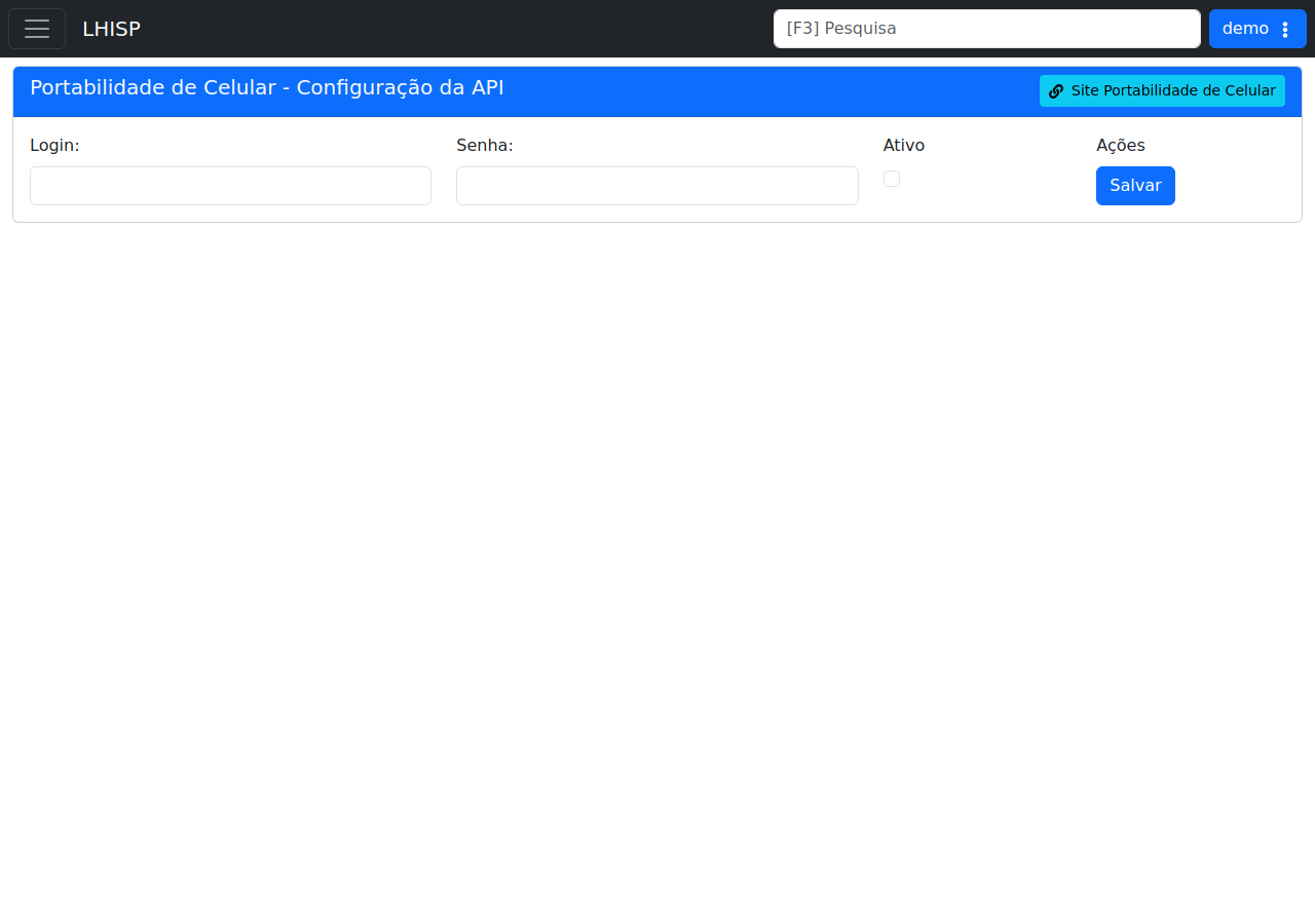 Portabilidade de Celular no demo